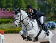 CHIAUDANI AMERICAN BLUE CampITA2013- S5 9070 : AMERICAN BLUE VAN EEKLELCHEM, CHIAUDANI NATALE, Campionati Italiani 2013, Cattolica, Horse Riviera Resort, foto di Stefano Secchi ©